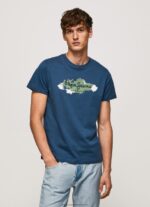 Jarman Cotton T-Shirt With Brushes Logo Pepe Jeans L20F2F983 Men