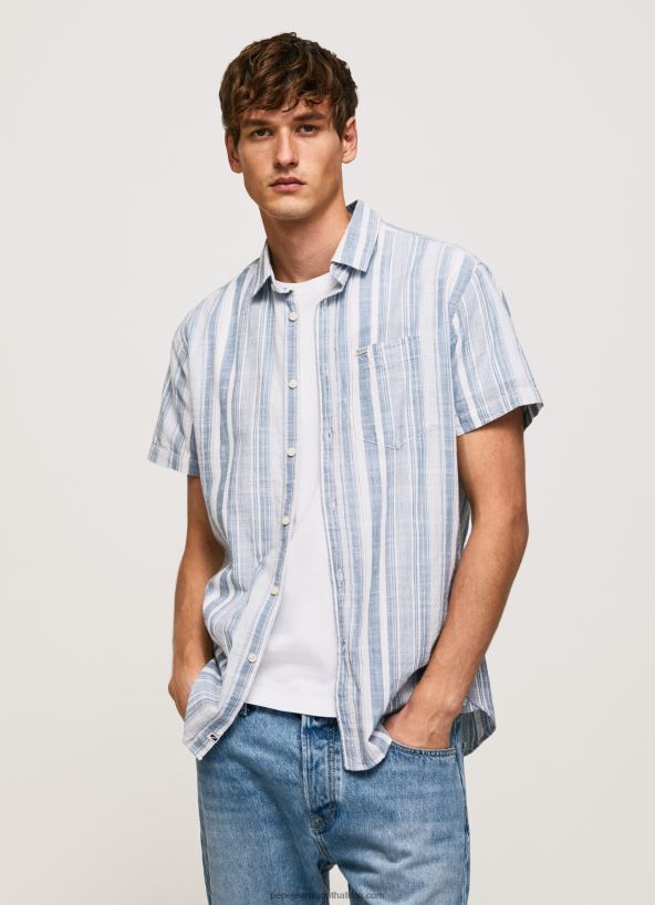jarman_luther_slim_fit_striped_shirt_pepe_jeans_l20f2f1056_men.jpg Jarman Luther Slim Fit Striped Shirt Pepe Jeans L20F2F1056 Men - Image 1