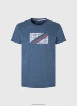 Jarman Marbled Logo Print T-Shirt Pepe Jeans L20F2F986 Men - Image 5