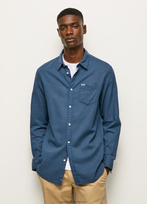 jarman_parker_long_sleeved_shirt_pepe_jeans_l20f2f1072_men.jpg Jarman Parker Long Sleeved Shirt Pepe Jeans L20F2F1072 Men - Image 1