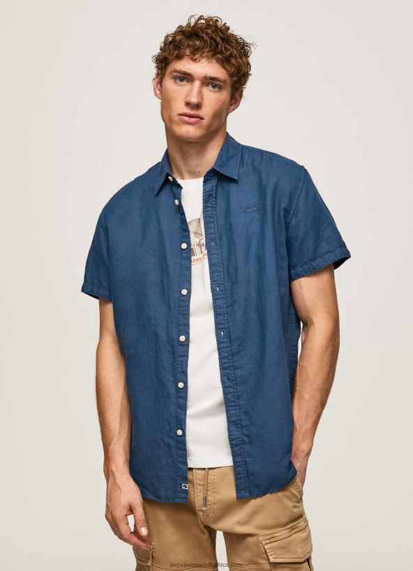 jarman_parker_short_sleeved_shirt_pepe_jeans_l20f2f1055_men.jpg Jarman Parker Short Sleeved Shirt Pepe Jeans L20F2F1055 Men - Image 1