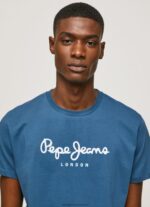 Jarman Printed Logo Cotton T-Shirt Pepe Jeans L20F2F934 Men - Image 3