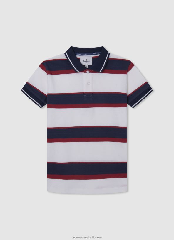 jarman_striped_print_polo_shirt_pepe_jeans_l20f2f1670_boy.jpg Jarman Striped Print Polo Shirt Pepe Jeans L20F2F1670 Boy - Image 1