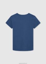 Jarman Vertical Logo Cotton T-Shirt Pepe Jeans L20F2F1649 Boy - Image 2