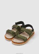 Khaki Green Berlin Saturday Anatomical Sandals Pepe Jeans L20F2F1551 Boy - Image 3