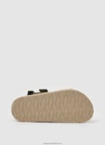 Khaki Green Berlin Saturday Anatomical Sandals Pepe Jeans L20F2F1551 Boy - Image 5