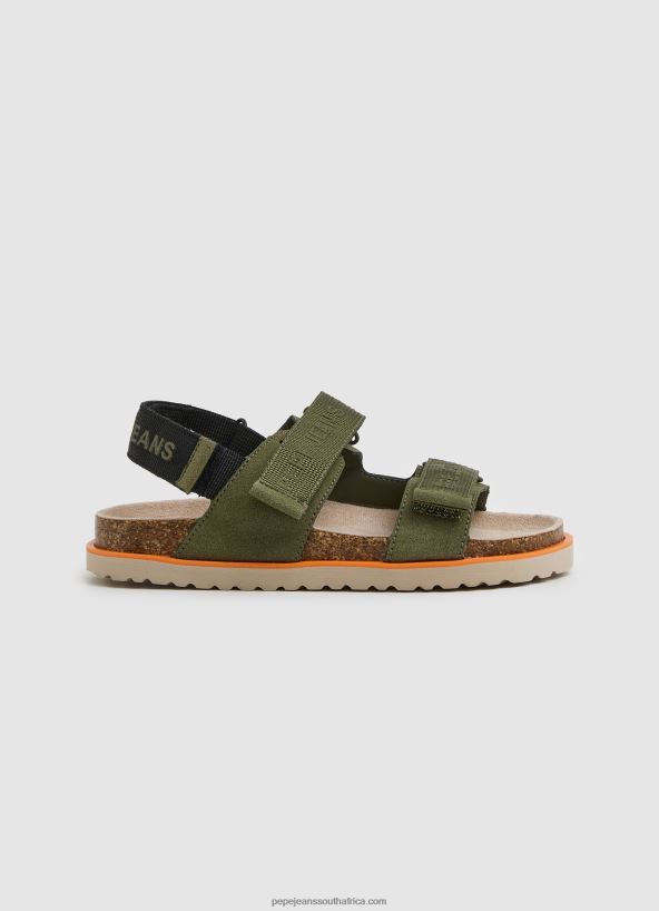 khaki_green_berlin_saturday_anatomical_sandals_pepe_jeans_l20f2f1551_boy.jpg Khaki Green Berlin Saturday Anatomical Sandals Pepe Jeans L20F2F1551 Boy - Image 1