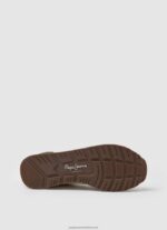 Khaki Green Brit Combined Sneakers Pepe Jeans L20F2F1185 Men - Image 5