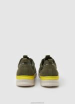 Khaki Green Jay Pro Combined Sneakers Pepe Jeans L20F2F1187 Men - Image 4