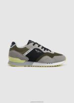Khaki Green London One Combined Sneakers Pepe Jeans L20F2F1223 Men