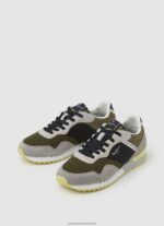 Khaki Green London One Combined Sneakers Pepe Jeans L20F2F1223 Men - Image 3