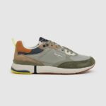 Khaki Green London Pro Combined Sneakers Pepe Jeans L20F2F1188 Men