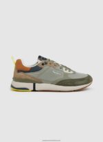 Khaki Green London Pro Combined Sneakers Pepe Jeans L20F2F1188 Men