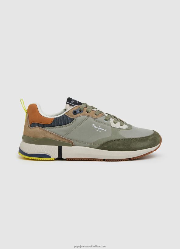 khaki_green_london_pro_combined_sneakers_pepe_jeans_l20f2f1188_men.jpg Khaki Green London Pro Combined Sneakers Pepe Jeans L20F2F1188 Men - Image 1