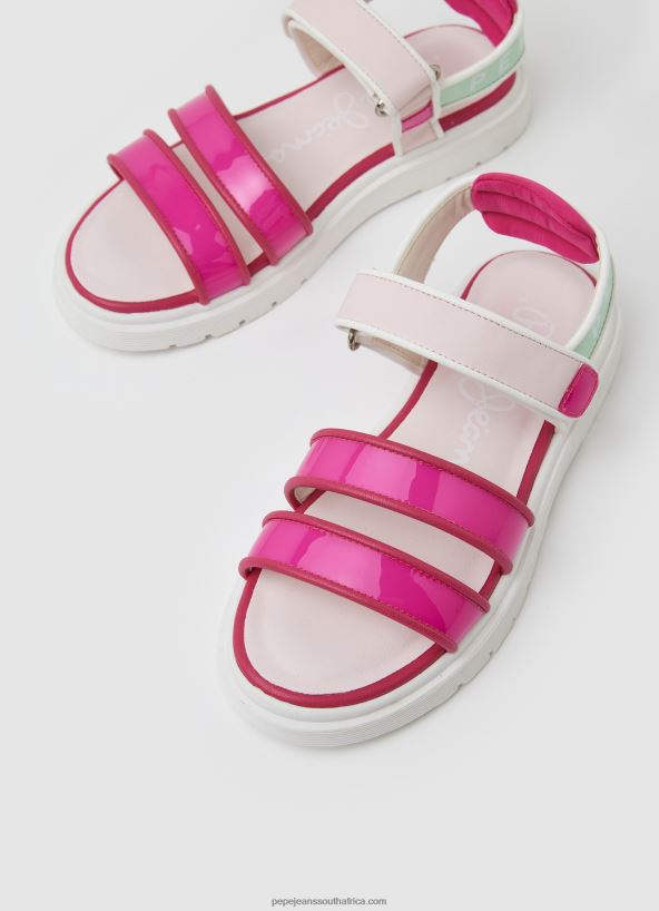 Light Fuchsia Wendy Sweet Platform Sandals Pepe Jeans L20F2F1340 Girl - Image 3