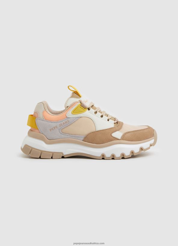 light_peach_banksy_loom_combined_sneakers_pepe_jeans_l20f2f580_women.jpg Light Peach Banksy Loom Combined Sneakers Pepe Jeans L20F2F580 Women - Image 1
