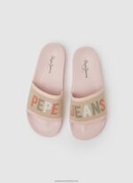 Light Pink Slider Knit Beach Flip Flops Pepe Jeans L20F2F693 Women - Image 2