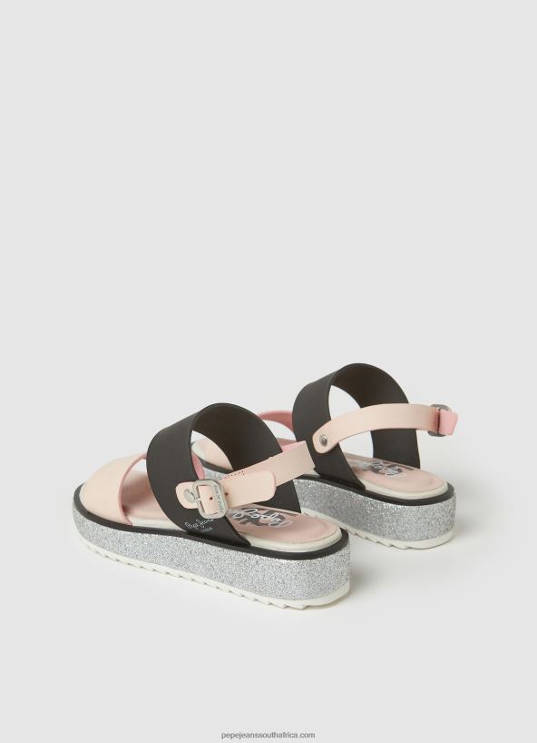 Mauve Pink Alexa Rouse Platform Sandals Pepe Jeans L20F2F1338 Girl - Image 4