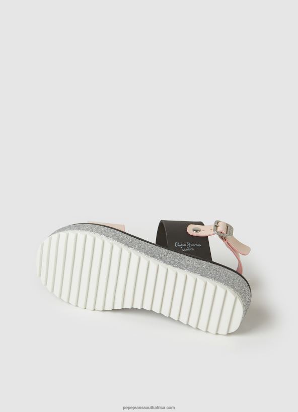 Mauve Pink Alexa Rouse Platform Sandals Pepe Jeans L20F2F1338 Girl - Image 5
