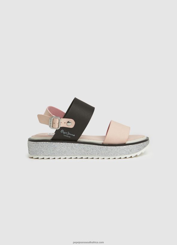 mauve_pink_alexa_rouse_platform_sandals_pepe_jeans_l20f2f1338_girl.jpg Mauve Pink Alexa Rouse Platform Sandals Pepe Jeans L20F2F1338 Girl - Image 1