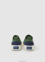 Military Olive Allen Flag Vulcanized Sneakers Pepe Jeans L20F2F1205 Men - Image 4