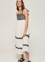 Mousse Embroidered Cotton Dress Pepe Jeans L20F2F189 Women - Image 2