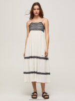 Mousse Embroidered Cotton Dress Pepe Jeans L20F2F189 Women