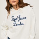 Mousse Embroidered Logo Cotton Jumper Pepe Jeans L20F2F269 Women