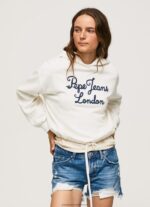 Mousse Embroidered Logo Cotton Jumper Pepe Jeans L20F2F269 Women - Image 3