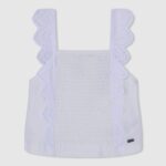Mousse Frilled Tank Top Pepe Jeans L20F2F1478 Girl