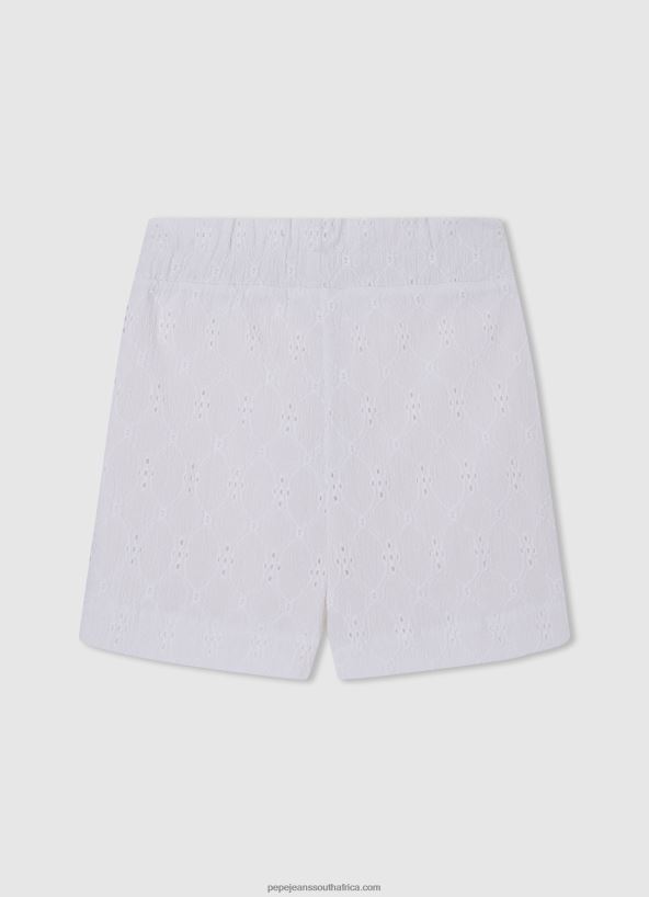 Mousse Gigi Shorts With Openwork Details Pepe Jeans L20F2F1487 Girl - Image 2