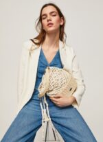 Mousse Macrame And Straw Bucket Bag Pepe Jeans L20F2F740 Women