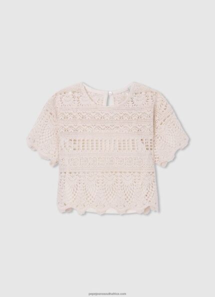 Mousse Noelle Crochet Blouse Pepe Jeans L20F2F1473 Girl