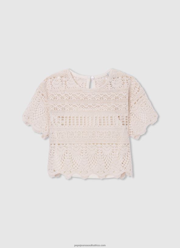 mousse_noelle_crochet_blouse_pepe_jeans_l20f2f1473_girl.jpg Mousse Noelle Crochet Blouse Pepe Jeans L20F2F1473 Girl - Image 1
