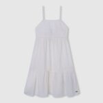 Mousse Romantic Cotton Dress Pepe Jeans L20F2F1398 Girl
