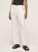 Mousse Straight Trousers In Flowy Fabric Pepe Jeans L20F2F311 Women - Image 2