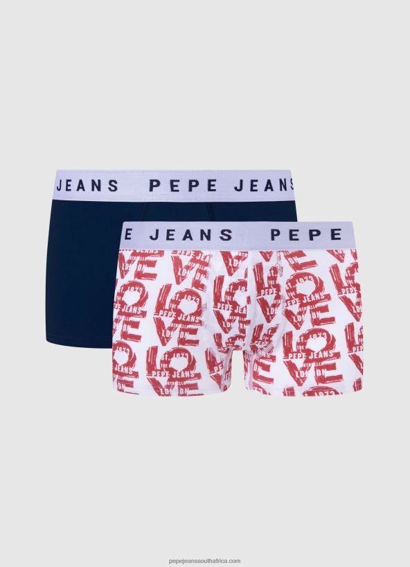 multi_2pack_stretchy_cotton_boxers_pepe_jeans_l20f2f1151_men.jpg Multi 2Pack Stretchy Cotton Boxers Pepe Jeans L20F2F1151 Men - Image 1