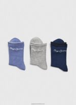 Multi 3Pack Striped Socks Pepe Jeans L20F2F564 Women - Image 3