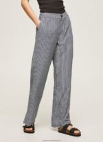 Multi All Over Logo Printed Trousers Pepe Jeans L20F2F307 Women - Image 2