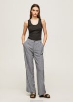Multi All Over Logo Printed Trousers Pepe Jeans L20F2F307 Women