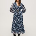 Multi Blita Printed Midi Dress Pepe Jeans L20F2F194 Women