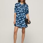 Multi Burnet Short Camouflage Dress Pepe Jeans L20F2F173 Women