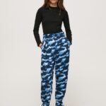 Multi Camouflage Print Pants Pepe Jeans L20F2F305 Women