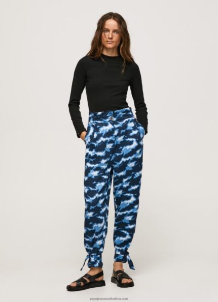 Multi Camouflage Print Pants Pepe Jeans L20F2F305 Women