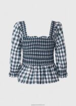 Multi Checkered Print Cropped Fit Top Pepe Jeans L20F2F370 Women - Image 5