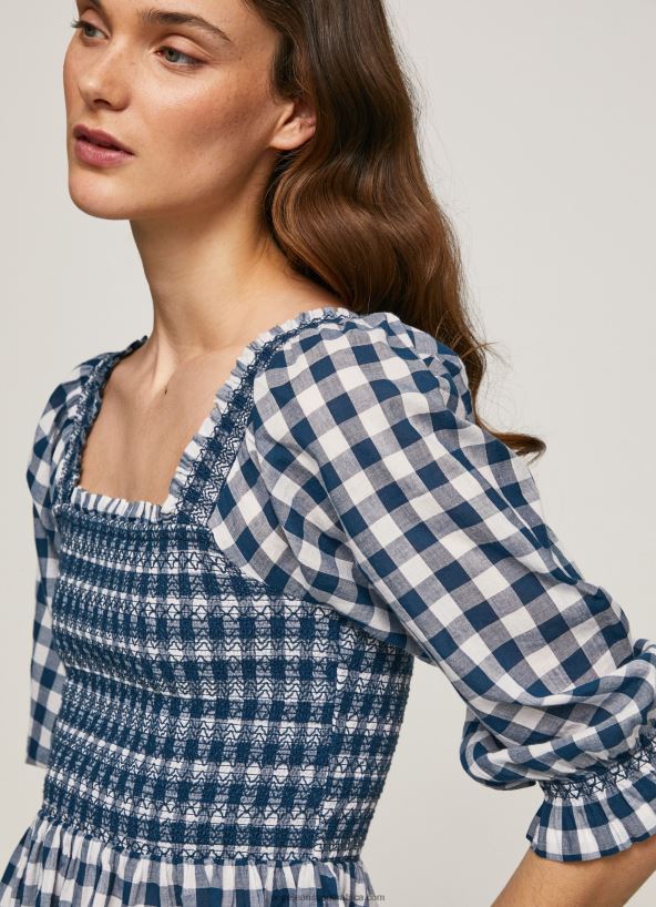 multi_checkered_print_cropped_fit_top_pepe_jeans_l20f2f370_women.jpg Multi Checkered Print Cropped Fit Top Pepe Jeans L20F2F370 Women - Image 1