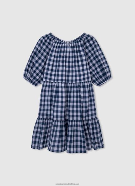 Multi Checkered Print Dress Pepe Jeans L20F2F1372 Girl