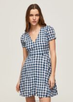 Multi Checkered Print Dress Pepe Jeans L20F2F184 Women