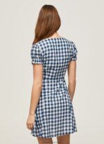 Multi Checkered Print Dress Pepe Jeans L20F2F184 Women - Image 4