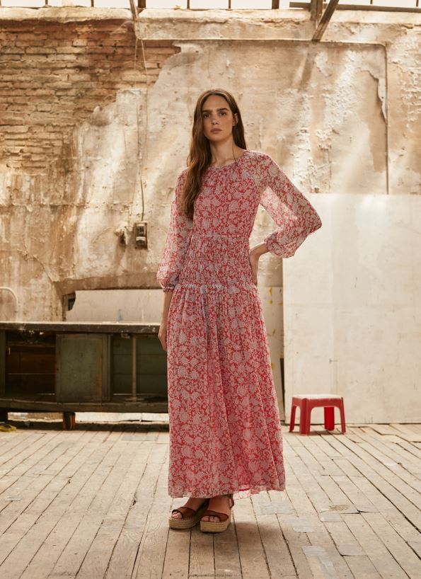 multi_chiffon_dress_pepe_jeans_l20f2f143_women.jpg Multi Chiffon Dress Pepe Jeans L20F2F143 Women - Image 1